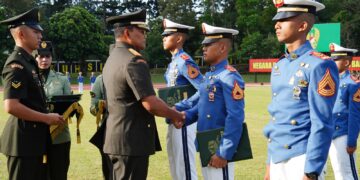 Upacara Kenaikan Tingkat dan Pangkat Taruna Akmil