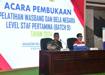 Pelatihan Wawasan Kebangsaan  dan Bela Negara bagi Level Staf Pertamina Tahun 2024 Resmi Dibuka Hari Ini