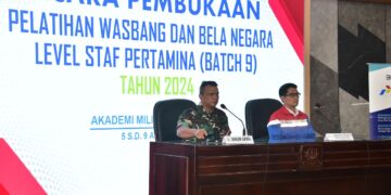 Pelatihan Wawasan Kebangsaan  dan Bela Negara bagi Level Staf Pertamina Tahun 2024 Resmi Dibuka Hari Ini