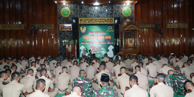 Dalam Rangka HUT ke-79 RI Taruna dan Organik Akmil Adakan Do’a Bersama