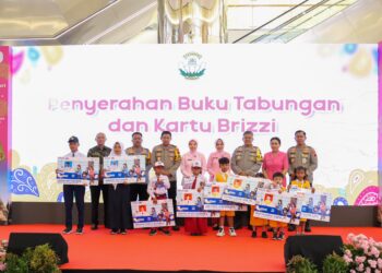 Peringatan HKGB ke 72, Ibu Ketua Yayasan Kemala Bhayangkari Bersama Kapolda Jateng Launching Program Anak Gemar Menabung