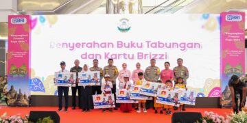 Peringatan HKGB ke 72, Ibu Ketua Yayasan Kemala Bhayangkari Bersama Kapolda Jateng Launching Program Anak Gemar Menabung