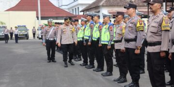 Kapolres Magelang Kota Pimpin Gelar Apel Pasukan, Tanda Dimulainya Operasi Zebra Candi 2024