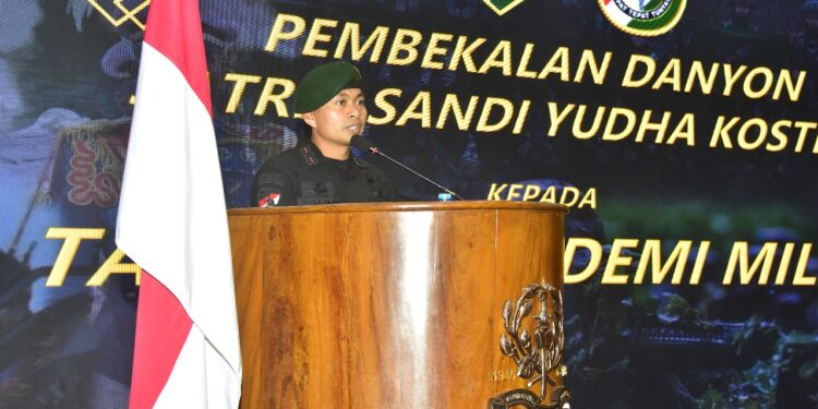 Pembekalan Danyon Satria Sandi Yudha Kostrad  kepada Taruna Akmil Tingkat IV