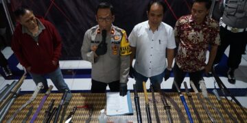 Cegah Tawuran, Polres Magelang Kota Terima Penyerahan 26 Senjata Tajam dari Masyarakat