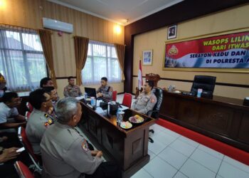 Itwasum Polri Lakukan Pengawasan Ops Lilin Candi 2024 di Polresta Magelang