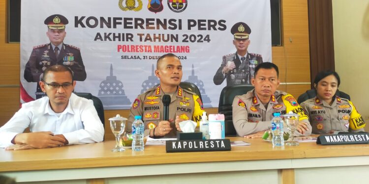 Polresta Magelang Gelar Konferensi Pers Akhir Tahun 2024, Ini Paparannya