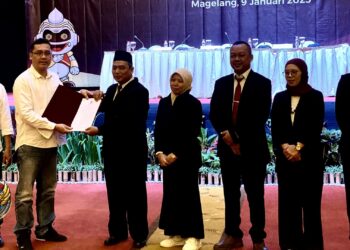 Grengseng Pamuji dan Sahid Resmi Jabat Bupati dan Wakil Bupati Magelang Periode 2025-2029