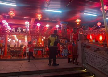 Polres Magelang Kota Amankan Rumah Ibadah Sinar Kasih Tao dan Klenteng Liong Hok Bio Sambut Tahun Baru Imlek 2576