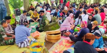 Perkuat Kebersamaan, Danramil 09/Kaloran Hadiri Nyadran di Tlogowungu