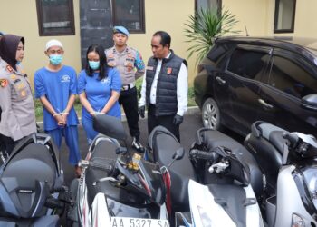 Polres Magelang Kota Ungkap Kasus Pencurian Sepeda Motor, Dua Pelaku Diamankan