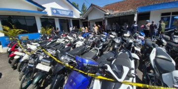Polresta Magelang Grebek Balap Liar, 112 Motor Disita