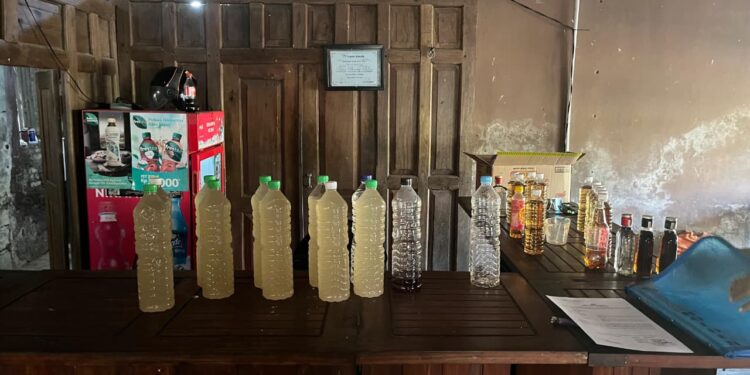 Polresta Magelang Gerebek Penjual Miras di Sawangan, Puluhan Botol Disita