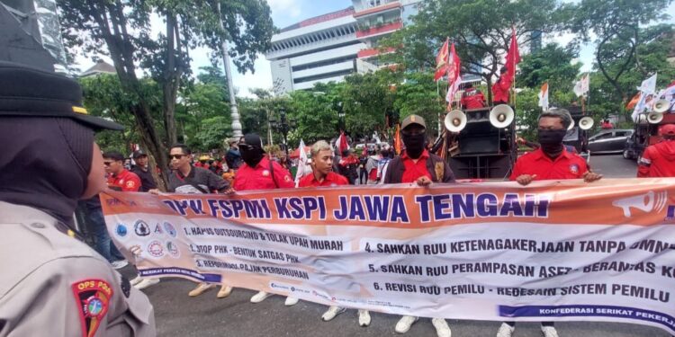 Apresiasi Polda Jateng: Unjuk Rasa Buruh Tertib, Demokrasi Berjalan Sehat