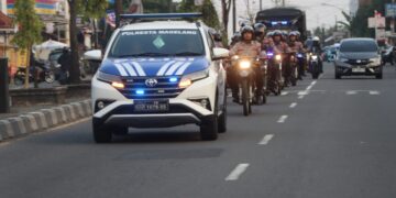 Polresta Magelang Gelar Patroli Skala Besar, Pastikan Wilayah Aman dan Kondusif