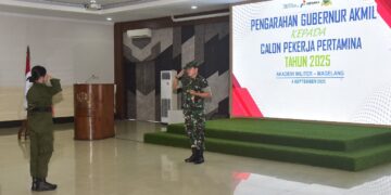 Gubernur Akmil Tegaskan Pentingnya Wawasan Kebangsaan bagi Peserta Bela Negara Pertamina
