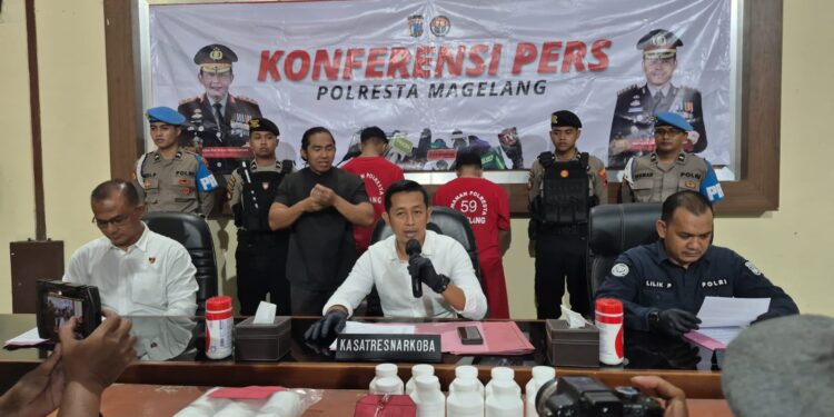 Polresta Magelang Bongkar Dua Kasus Narkoba, 16 Ribu Pil Yarindu Disita